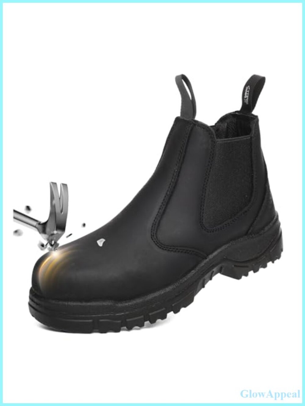 Leather Slip-On Chelsea Composite Toe Safety Work Boots
